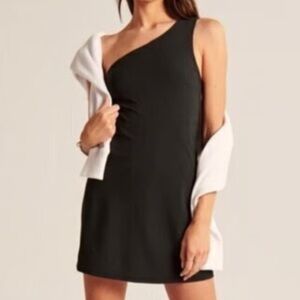 Abercrombie One Shoulder Athletic Romper Dress S